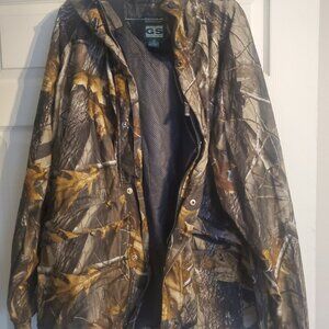 Gander Mountain Windproof Waterproof Camo Hunting Jacket Size Large Tall